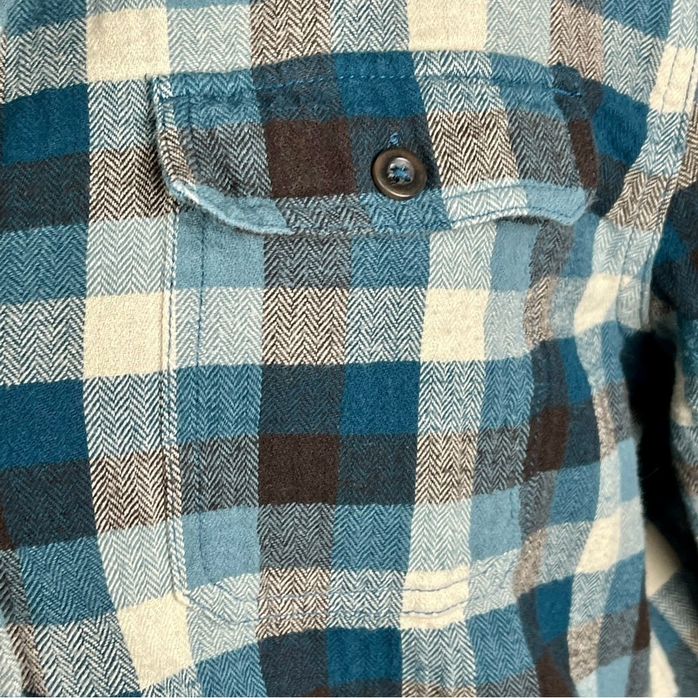 WOOLRICH ULTIMATE FLANNEL 100% COTTON PLAID CASUAL BUTTON DOWN SHIRT - Picture 14 of 16